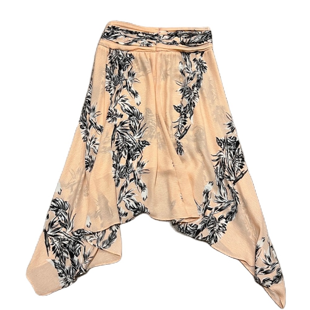 Zara asymmetrical pink black skirt size Small